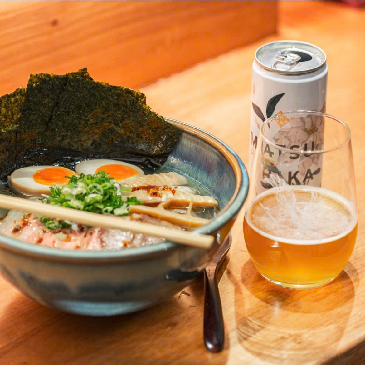 Matsurika-Bier mit Ramen - Matsurika: Die Jasminblüte verbreitet Duft in der Welt des Bieres