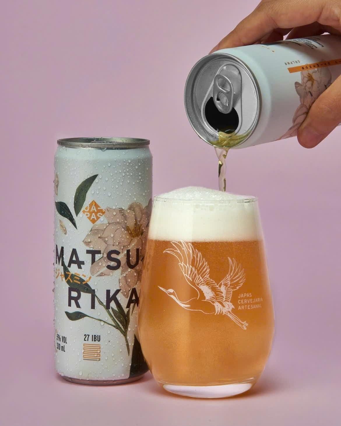 Matsurika-Bier mit honigfarbenem und glattem Pulver - Matsurika: Jasminblüte verbreitet Duft in der Welt des Bieres