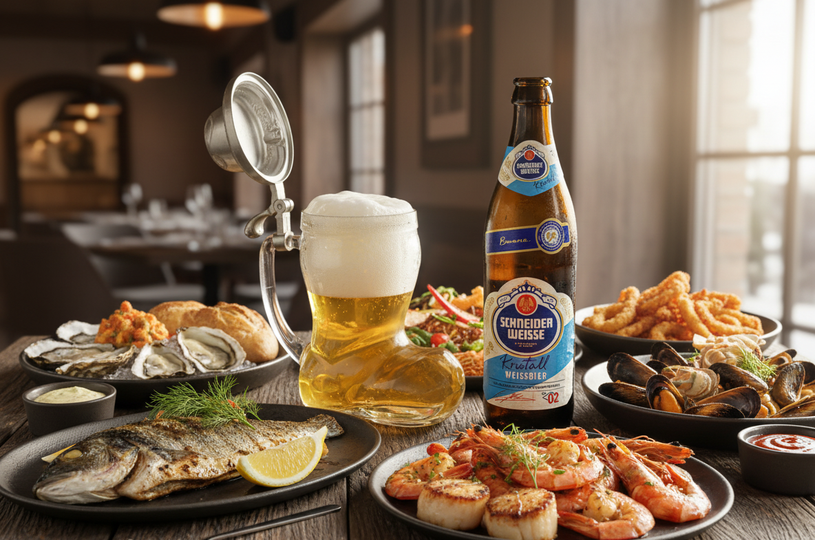 Mein Kristall pairs well with delicious fresh seafood - Episode 2 Mein Kristall: A Love Song from the Danube