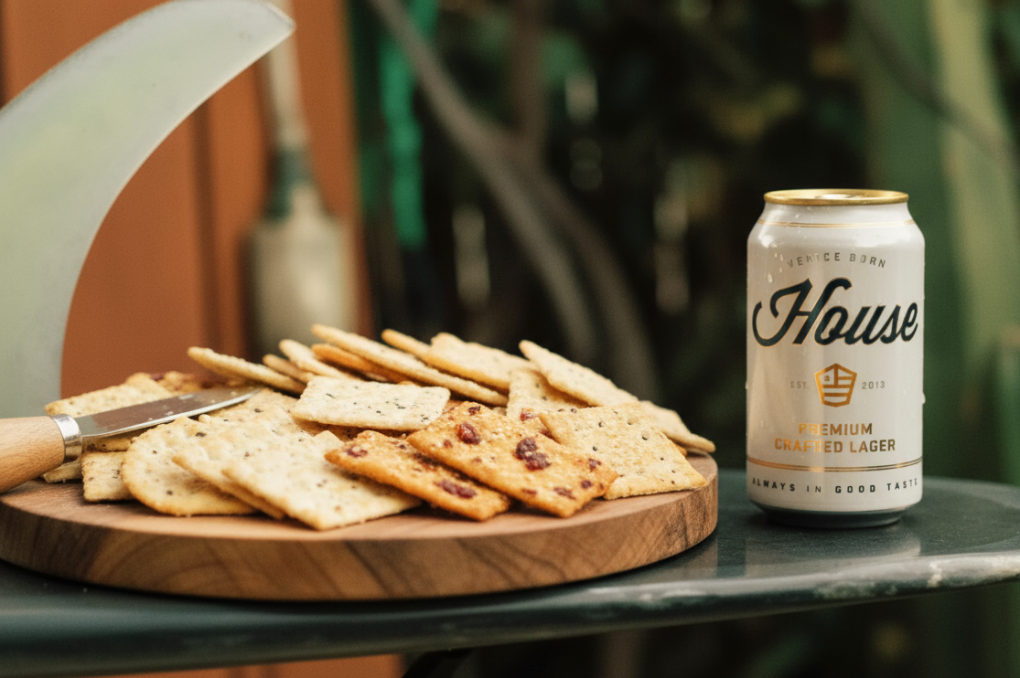 プレミアムクラフトラガー:充実したひとときのために このビールによく合うサクサクのビスケット - プレミアムクラフトラガー:充実したひとときのために