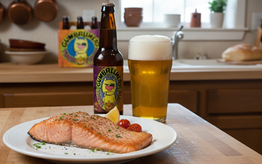 Gumballhead: The Rebel's Golden Kiss This fatty fish dish is very suitable to enjoy with this beer 1 - Gumballhead: The Golden Kiss of the Rebel