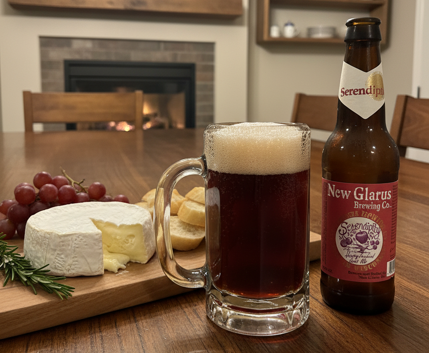 Mon pho mai Brie beo ngay vo cung phu hop thuong thuc cung bia nay - Serendipity: Ph&eacute;p M&agrave;u Chua Ngọt Giữa L&ograve;ng Wisconsin