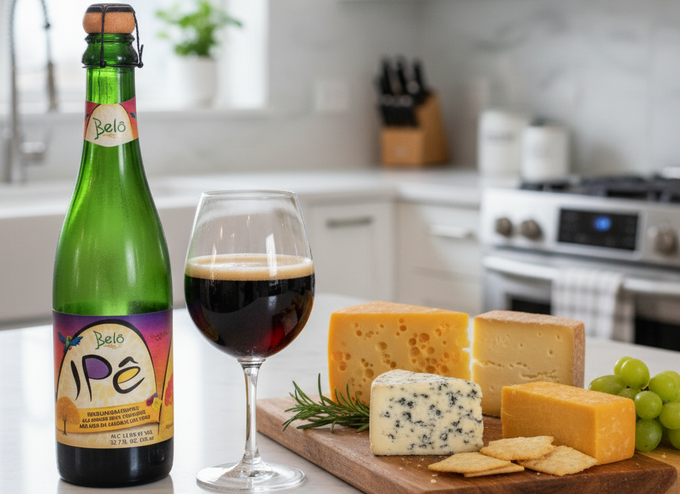 The rich fatty cheese combined with the light taste of beer creates a two-dimensional feeling - Belo Ipê: A Multi-Sensory Journey Through a Glass of Brazilian Beer