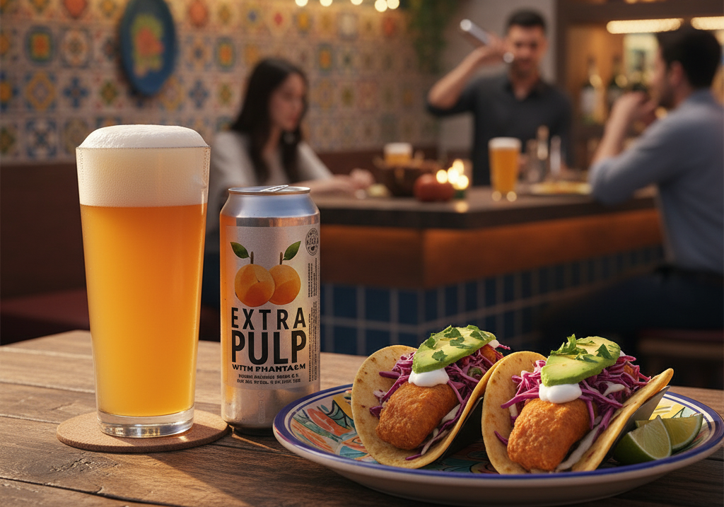 Mexikanische Fisch-Tacos passen perfekt zu diesem Bier 1 - Extra Pulp: Eine goldene Erklärung für eine Geschmacksrevolution