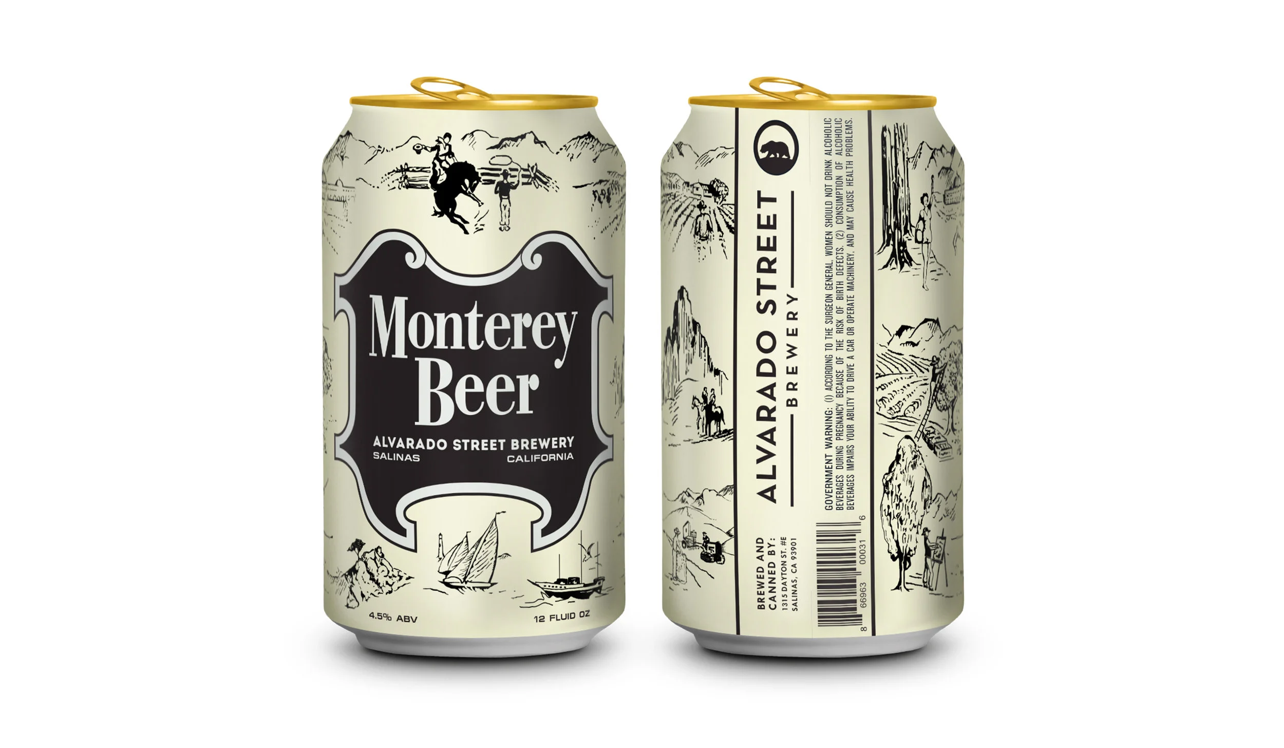 Monterey Beer has a unique beer can design with interesting details - Monterey Beer: The Pure Soul of Craft Beer