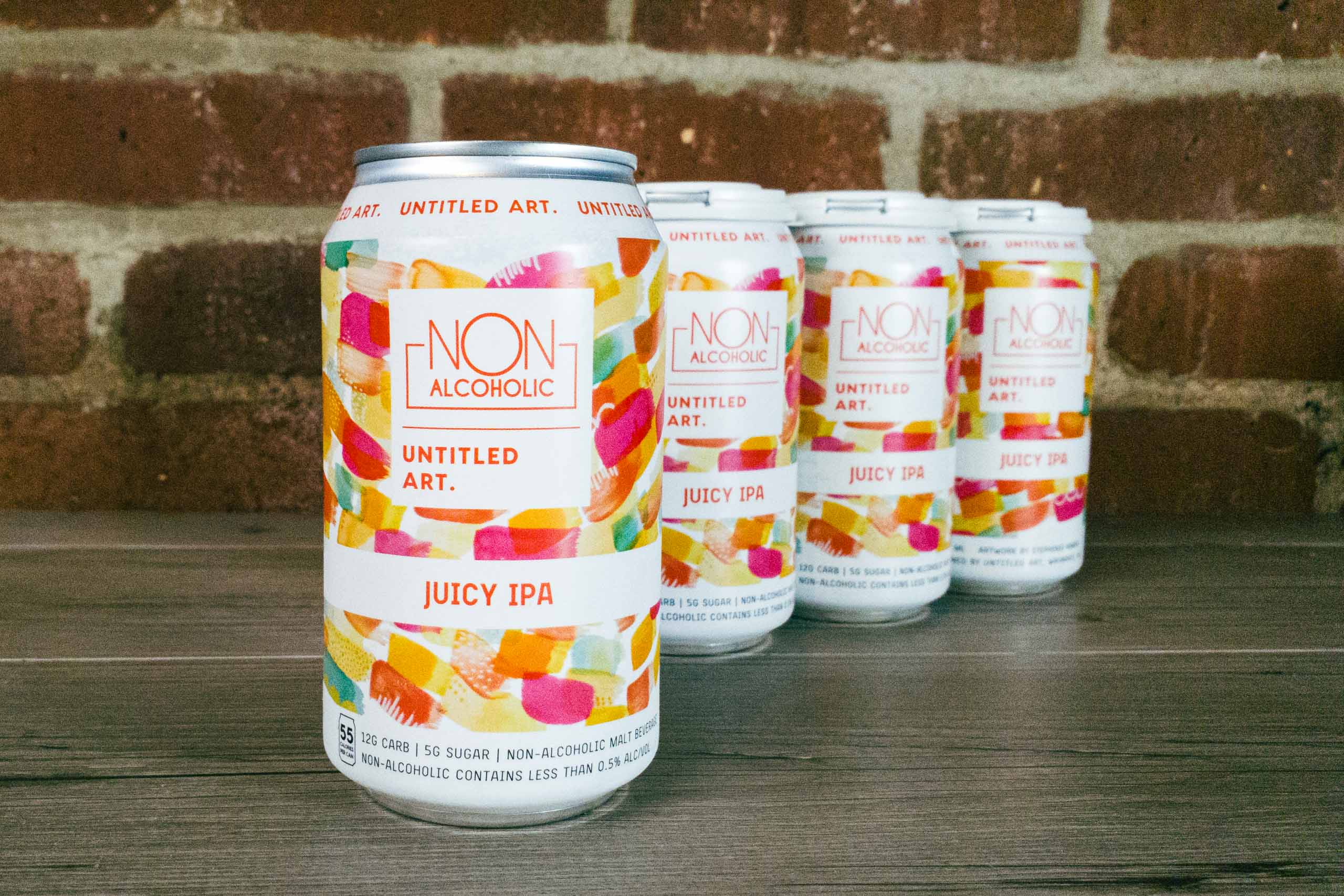 Non-Alcoholic Juicy IPA is designed with attractive warm colors - Non-Alcoholic Juicy IPA: Taste Revolution From Untitled Art