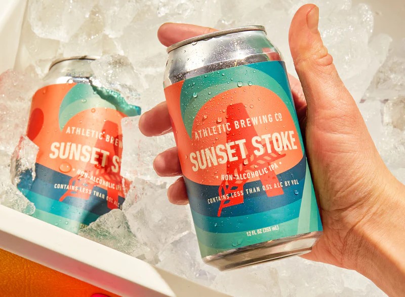 Sunset Stoke: The Fascinating Paradox of Alcohol-Free Beer Sunset Stoke has a summer-inspired beer bottle design - Sunset Stoke: The Interesting Paradox of Non-Alcoholic Beer