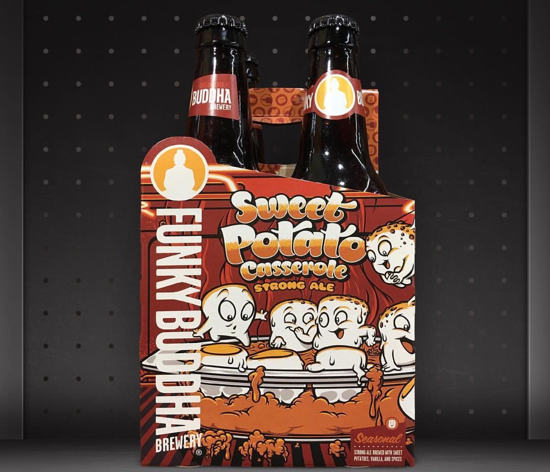 Sweet Potato Casserole Strong Ale co thiet ke chai bia doc dao voi hinh anh vo cung tinh nghich de thuong - Sweet Potato Casserole Strong Ale: Cất Giữ Hương Vị Lễ Tạ Ơn