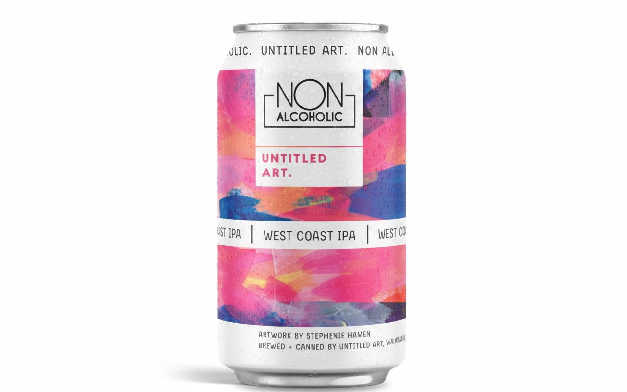 Untitled Art Non Alcoholic IPA makes its mark with its impressive flavor and color - Non-Alcoholic West Coast IPA: Gentle Without Being Humble