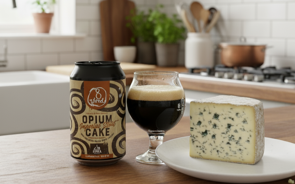 The light taste of beer goes well with the rich, fatty blue cheese - Opium Cake: When the Flavor Speaks, the Soul Listens
