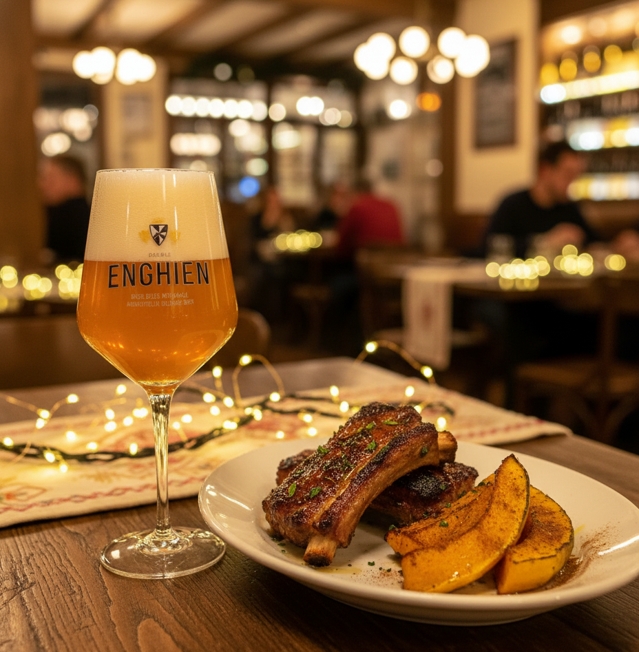 Enghien D'Hiver: Wenn die belgische Nacht nach Bier duftet Bier und Essen – Enghien D'Hiver: Wenn die belgische Nacht zum Duft von Bier wird