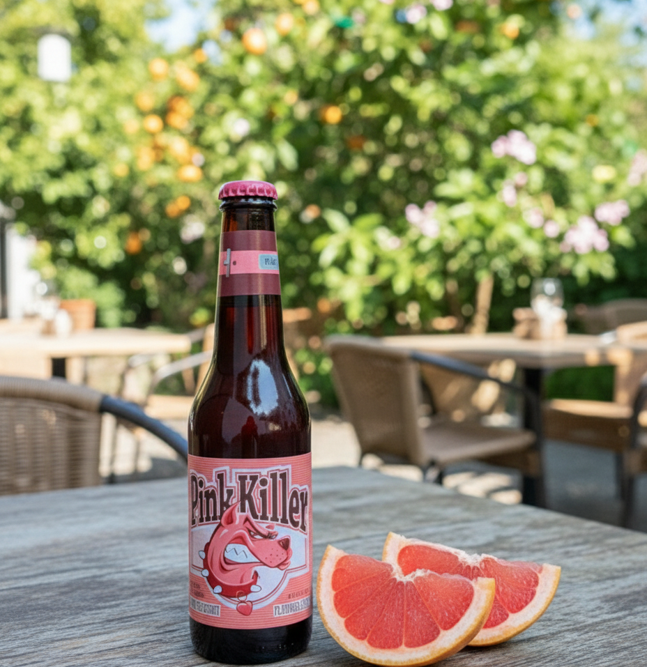 Pink Killer Beer Bottle - Pink Killer: When the Sunset Melts in a Drop of Pink Beer