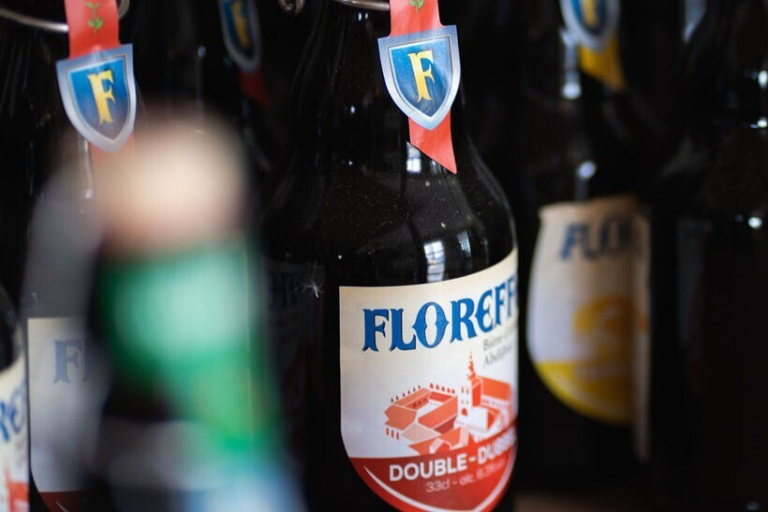 Close-up of Floreffe Double bottle Close-up of Floreffe Double bottle