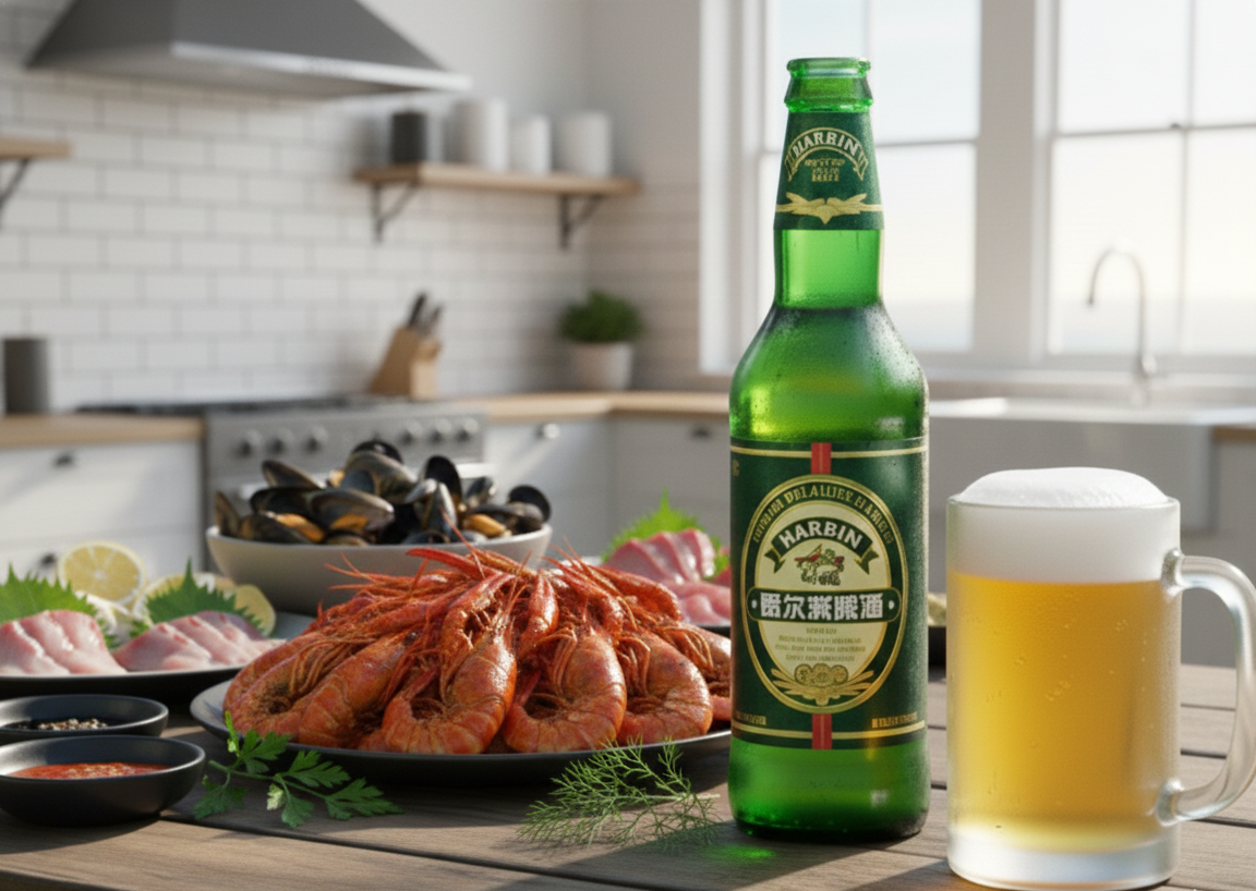 Beer that pairs perfectly with delicious, flavorful fresh seafood - Harbin Lager: A Unique Beer Story from China