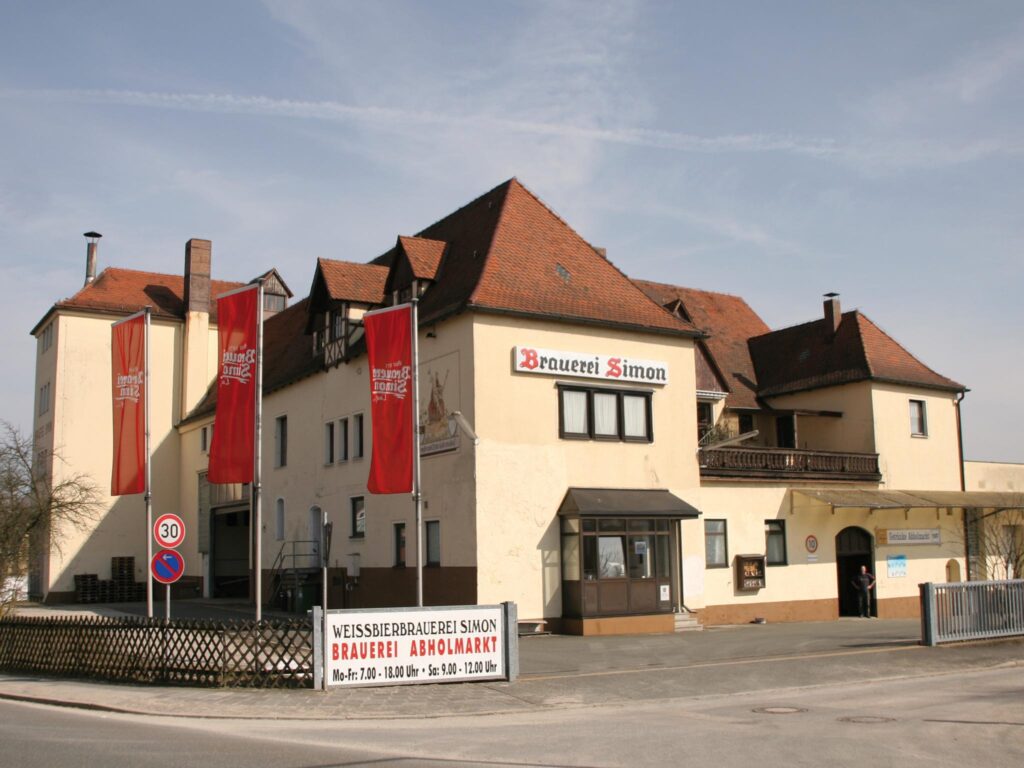 An exterior image of the Brauerei Simon brewery in Germany - Simon Spezial Altfränkisches Vollbier: The Beer of the Century