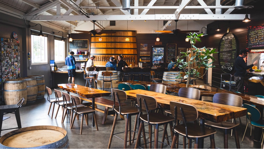 Images inside the Sante Adairius Rustic Ales brewery evoke a sense of nostalgia - West Ashley: Apricot Flavor in an Old Wooden Barrel