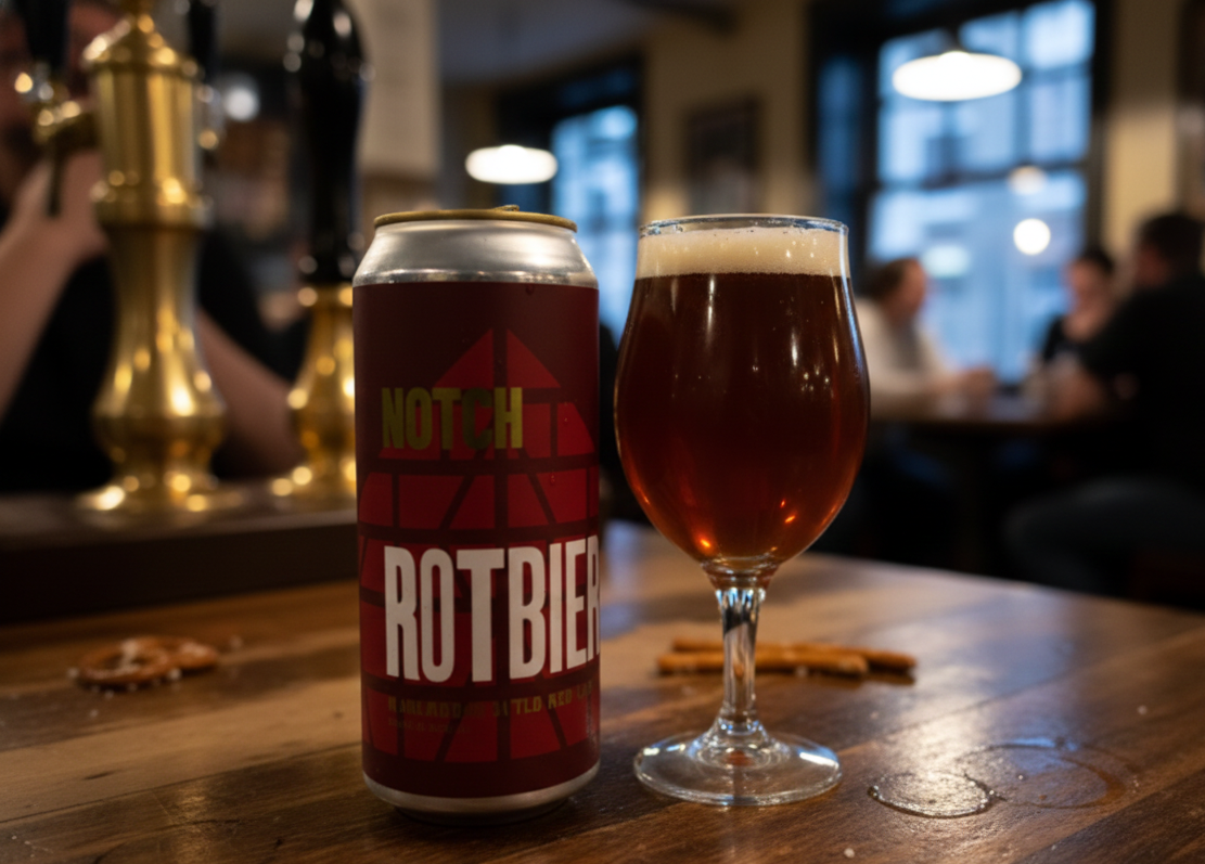 Notch Rotbier boasts a captivating deep red design - Notch Rotbier: An Emotional Journey in Franconian Red.