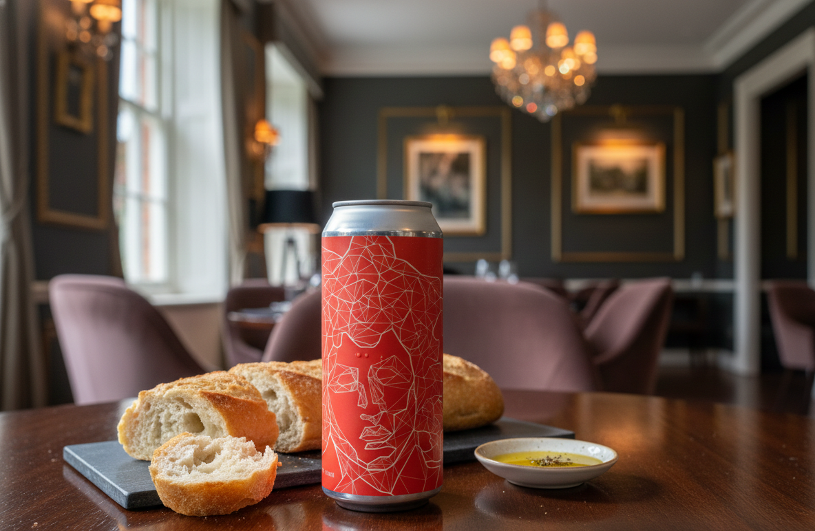 Crispy baguette bread is the perfect companion to this beer - Medusa - Dragon Fruit and Passion Fruit: A Dreamy Beer Flavor.