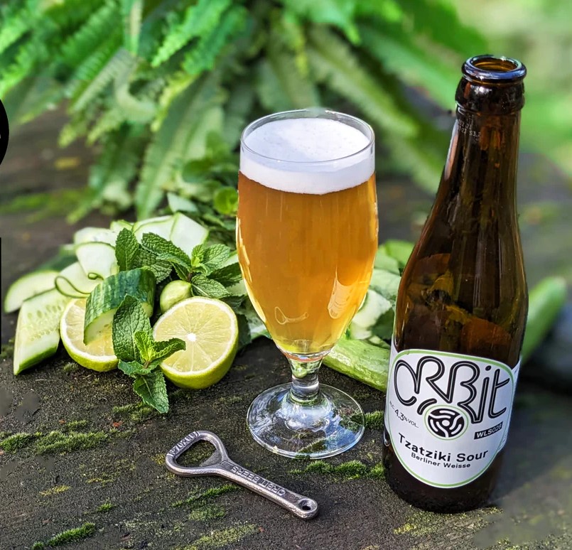 Tzatziki Sour beer has a captivating light brown color - Tzatziki Sour: A Wind from a Parallel Universe