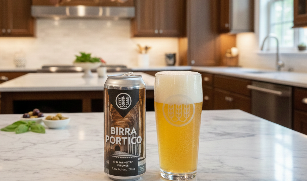 Birra Portico: Eine goldene Symphonie aus Sonnenschein und Blumen
