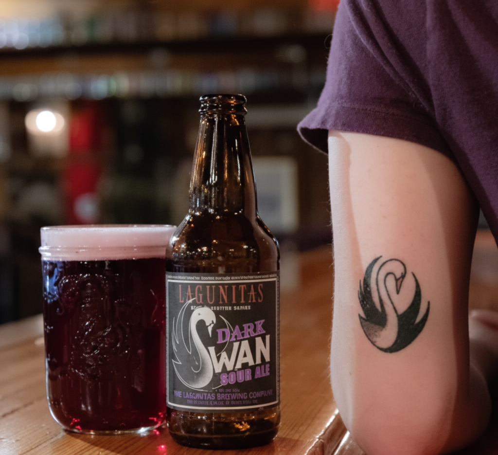 Dark Swan features a unique swan-shaped packaging design - Dark Swan: The Swan in Sour Ale