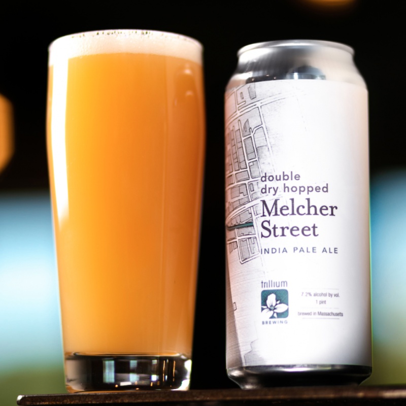 Double Dry Hopped Melcher Street co thiet ke tinh te va toi gian - Double Dry Hopped Melcher Street: Phố Cũ Boston H&oacute;a Men Bia