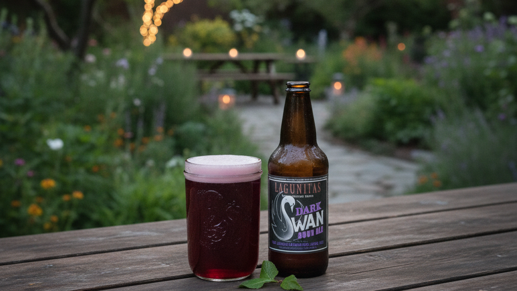 The image of Dark Swan in the dim light of twilight - Dark Swan: The Swan in Sour Ale