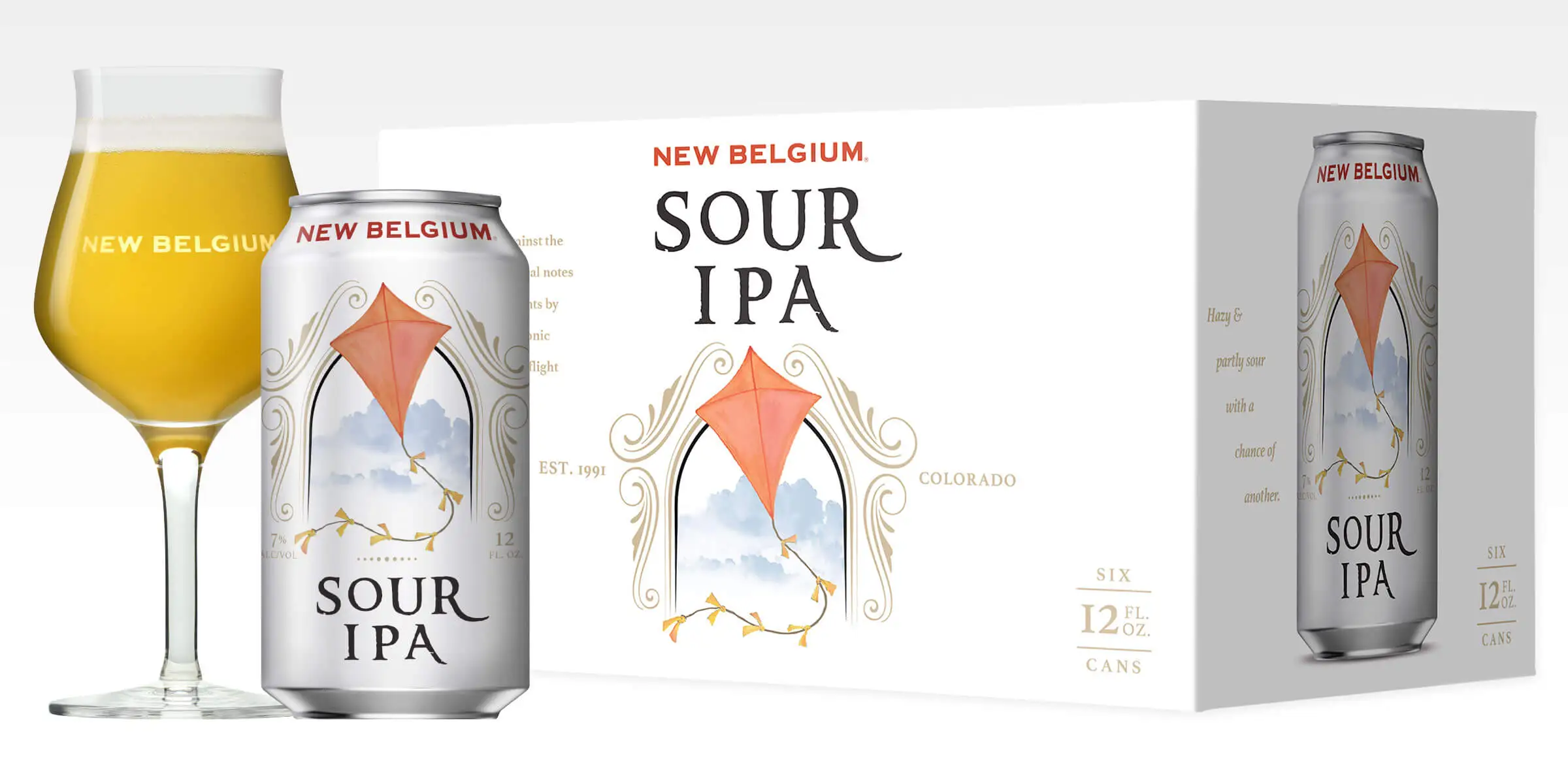 Images of the New Belgium Sour IPA in both large beer and crate versions - New Belgium Sour IPA: Sweetness Redefines Creativity