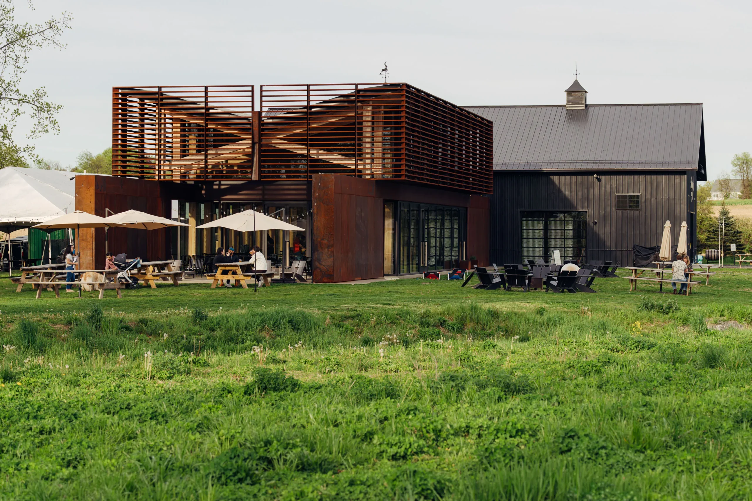 An exterior image of the Hudson Valley Brewery with its cool, scaled-down old trees - Graven Image: The Enchanting Soul of Hudson Valley