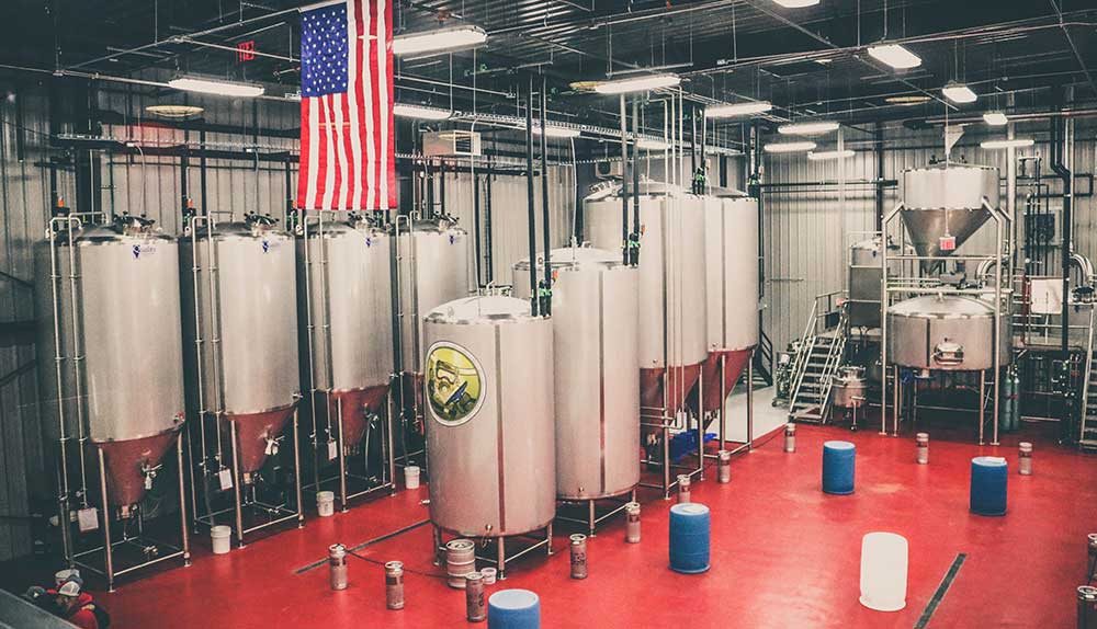 Images of modern equipment inside the Bolero Snort Brewery - The PB+J Incident: Sweet Melodies Brewed in Yeast