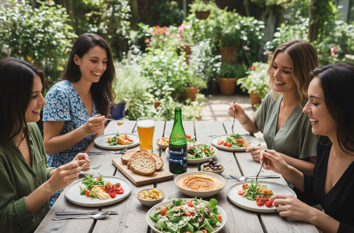 The best moments are enjoying a relaxing lunch with a beer with friends - Abraxas: A Declaration of Freedom in a Sip of Beer