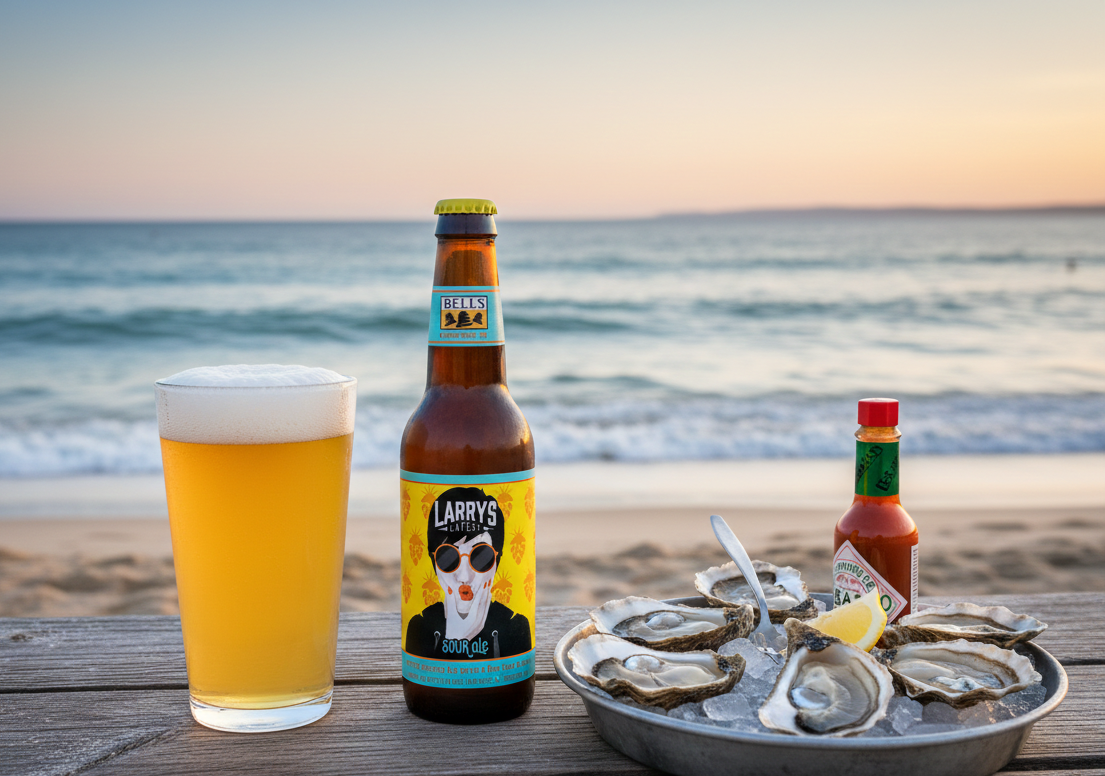 爽やかなクリーミーな味わいのこのビール「ラリーズ・レイテッド・サワー：アメリカの中心から生まれた夏のビール」は、まさにこのビールにぴったりです。