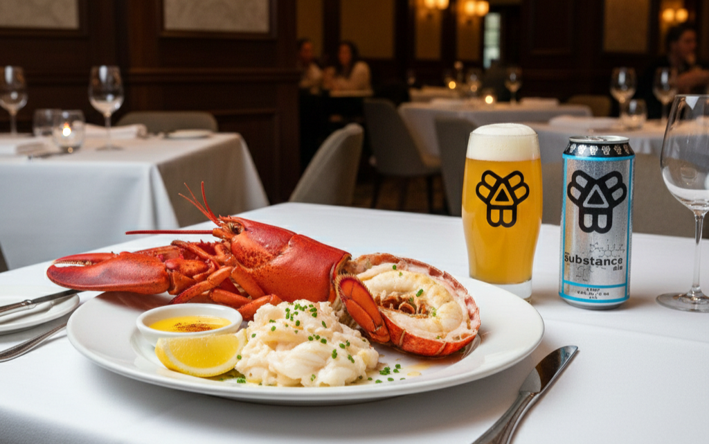 Mon tom hum Maine tuoi ngon beo ngay vo cung phu hop thuong thuc cung bia nay - The Substance: Cuộc Gặp Gỡ Định Mệnh Với Tinh T&uacute;y Hazy IPA