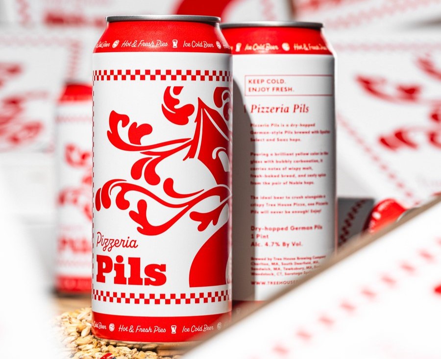 ピッツェリア・ピルスは、赤と白を基調としたとても印象的なデザインです - ピッツェリア・ピルス：黄金の太陽の雫とピザの物語