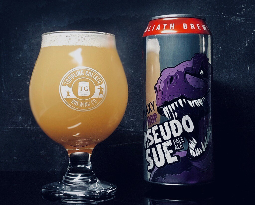 Pseudo Sue Galaxy Dry-Hopped besticht durch ein kunstvolles Design – Pseudo Sue – Galaxy Dry-Hopped: Ein Meisterwerk aus Iowa