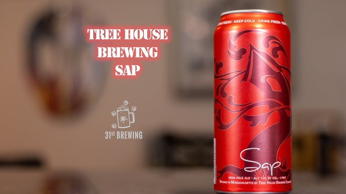 Sap has a unique and eye-catching red shape and color - Sap: A Drop of Beer Breathing Life into New England Legends.