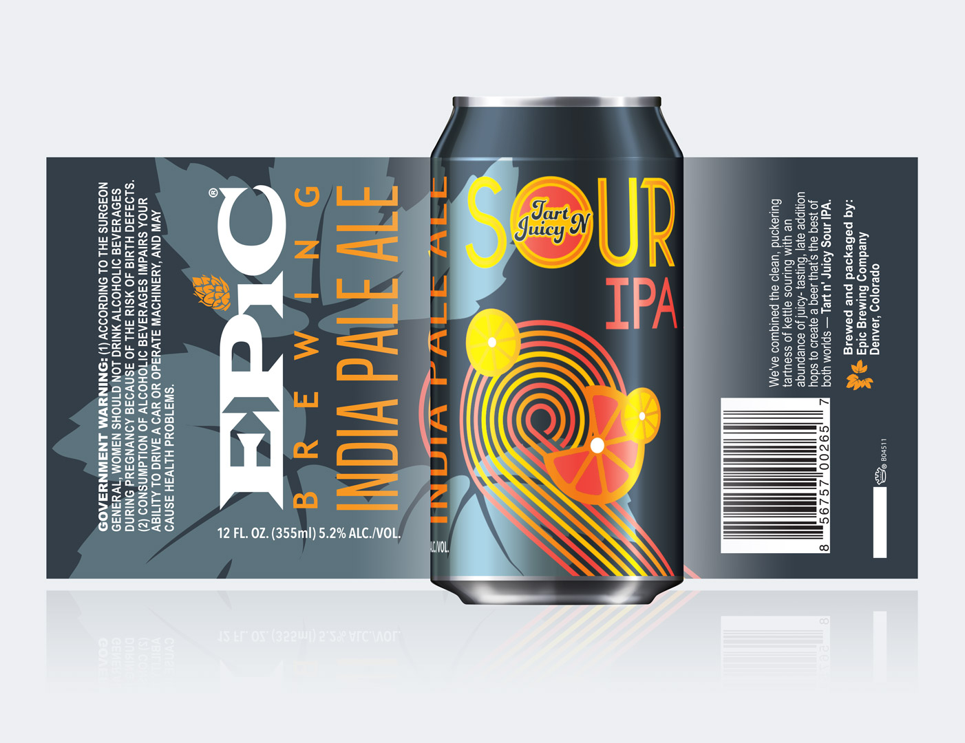 Tong quan thiet ke bao bi cua Tart n Juicy Sour IPA - Tart 'n Juicy Sour IPA: Tr&aacute;i Tim Của Một C&ocirc; N&agrave;ng Sour Đục Mờ