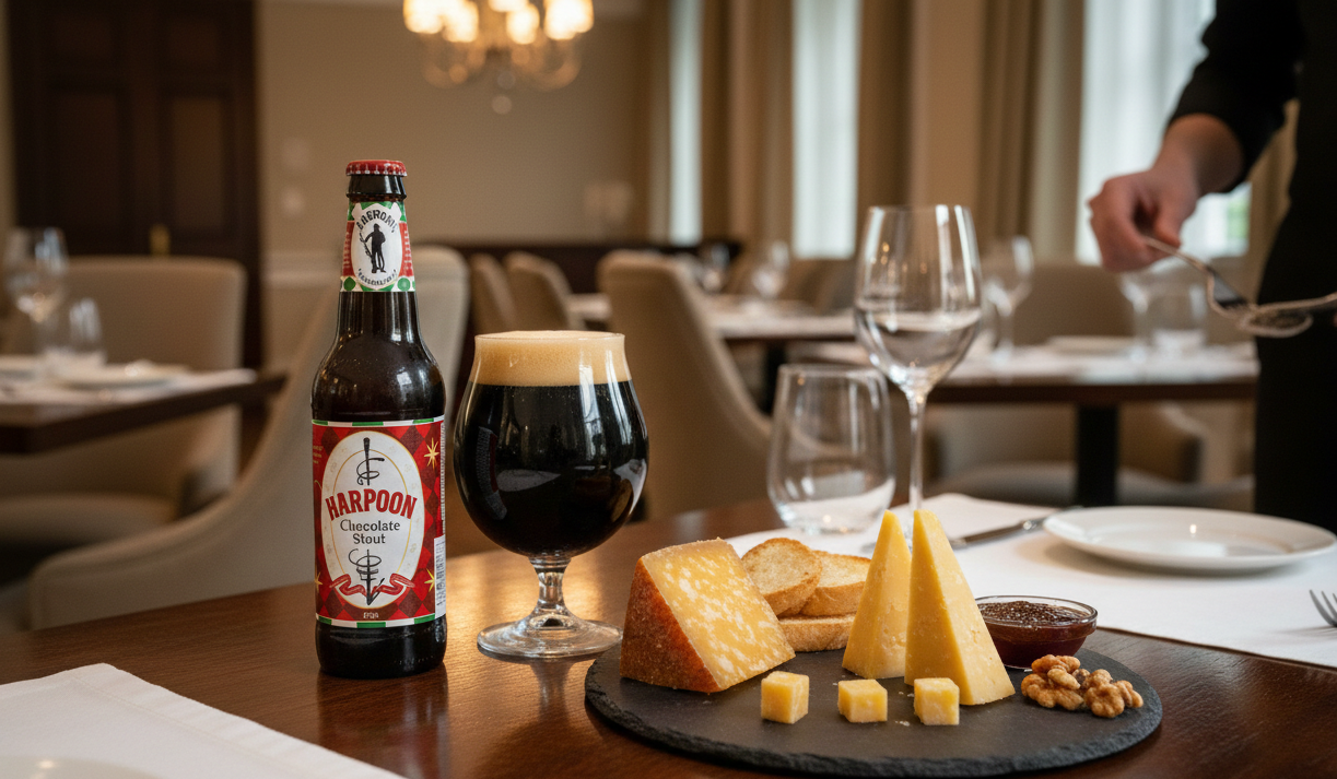 Vi cua socola trong bia ket hop cung vi beo dam da cua pho mai Gouda tao nen du vi kho quen - Chocolate Stout: H&agrave;nh Tr&igrave;nh Cảm X&uacute;c Trong Từng Ngụm Bia