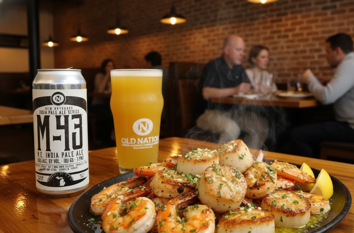 Die süßen und herzhaften Aromen von Meeresfrüchtegerichten bereichern das Biererlebnis – M-43: Der Honignebel aus dem Herzen Amerikas