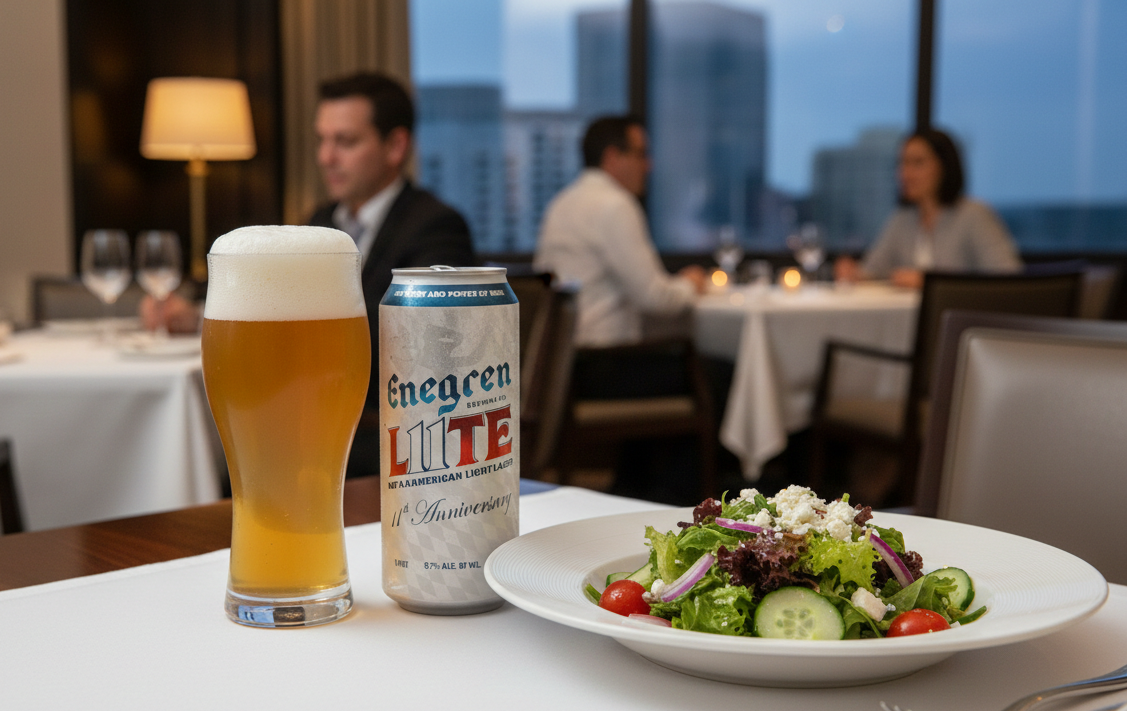 The refreshing taste of mixed salad with vinegar is the perfect companion to this beer - L11te: The Sour Melody of a Time of Reunion.