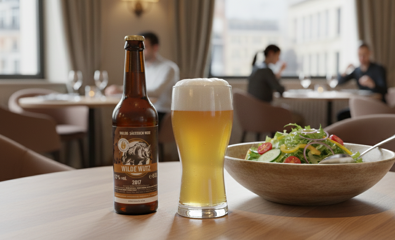 ワイルド・ヴッツと新鮮でカラフルなサラダを組み合わせると完璧なバランスが生まれます – ワイルド・ヴッツ：一杯のビールに宿る原始的本能