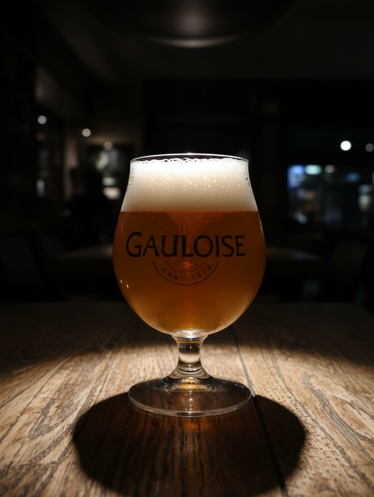 Bierglas e1767428907737 - La Gauloise Blonde: Der sanfte goldene Geschmack der Zeit