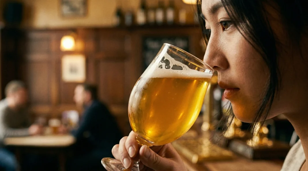 ビールを味わい、一口ごとにその風味を堪能する方法。