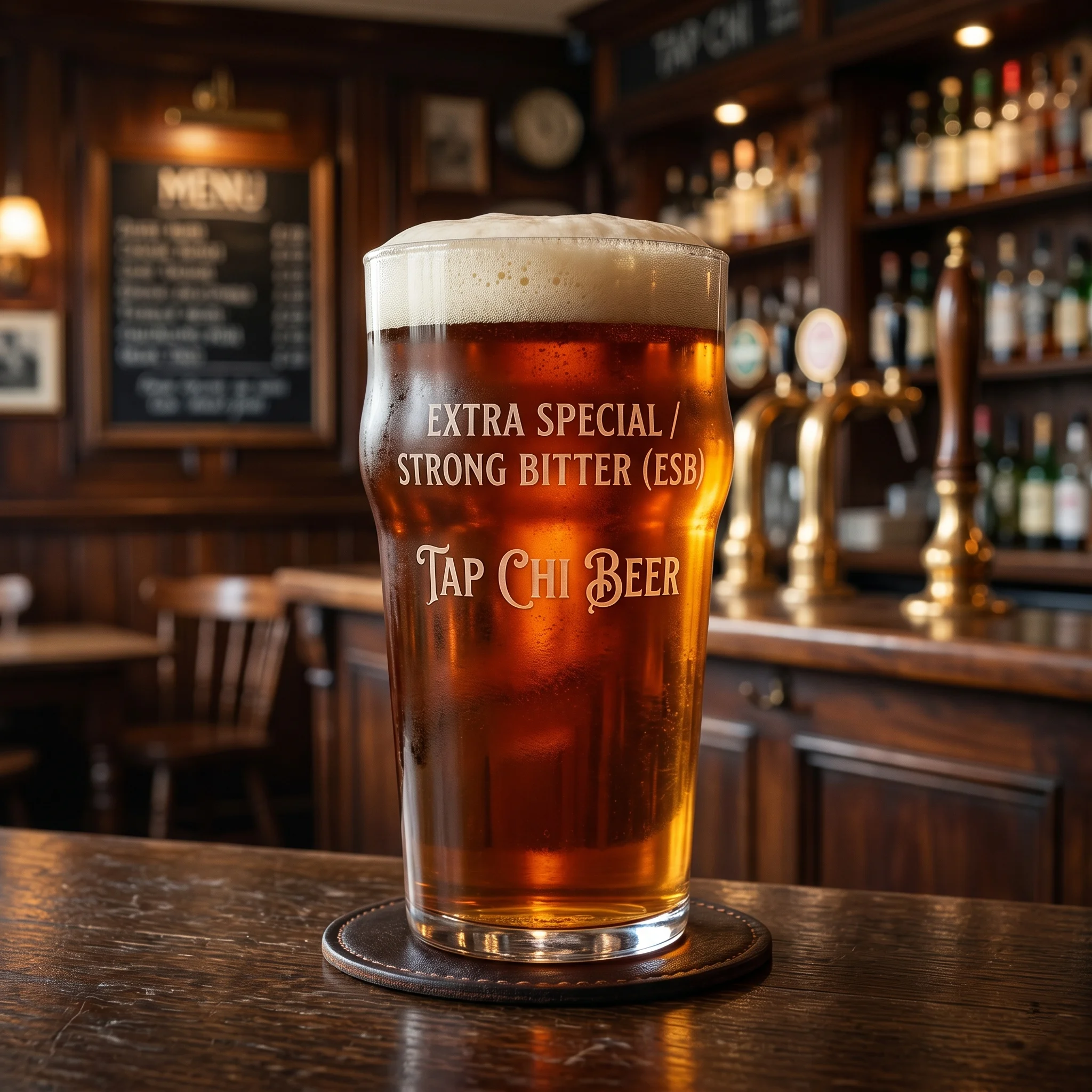 エクストラスペシャルビター(ESB) - 伝統的なイングリッシュエール エクストラ スペシャル ビター ビールは、黄金色で、なめらかでクリーミーな泡が特徴です。