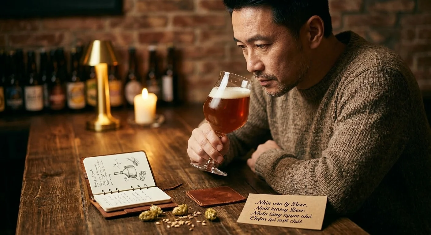 Ton Trong Beer Tapchibeer - The Philosophy of Enjoying Beer: When a Glass of Beer Is More Than Just for Drinking