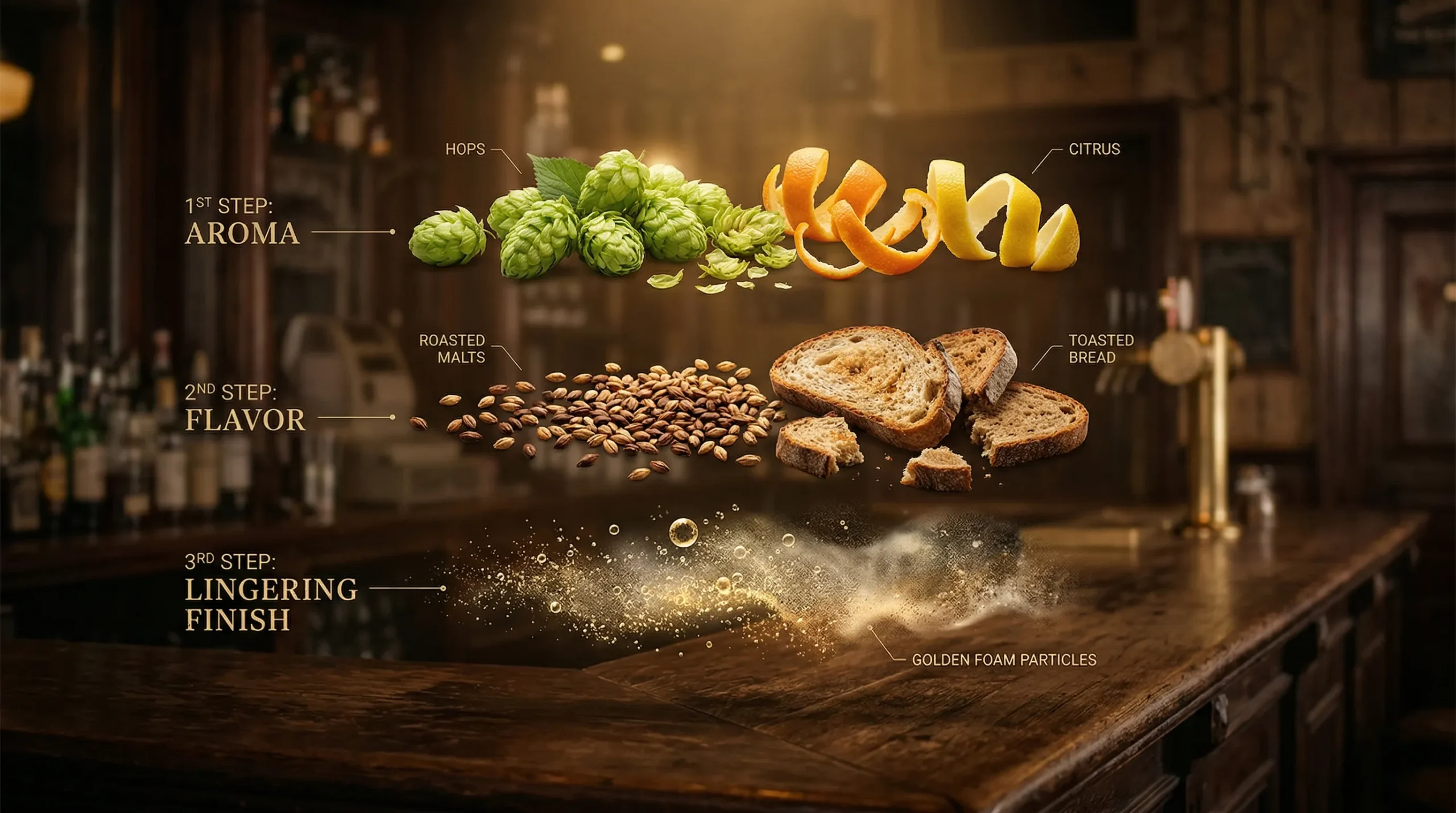 beer flavor layers infographic scaled - C&aacute;c tầng hương vị Beer: Khi một ly Beer kể nhiều c&acirc;u chuyện