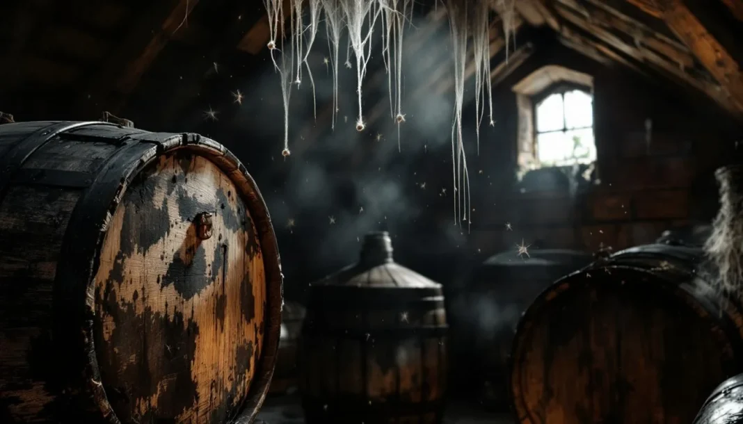 Brettanomyces — HERO_IMAGE Old oak barrels in the Lambic beer cellar in Belgium