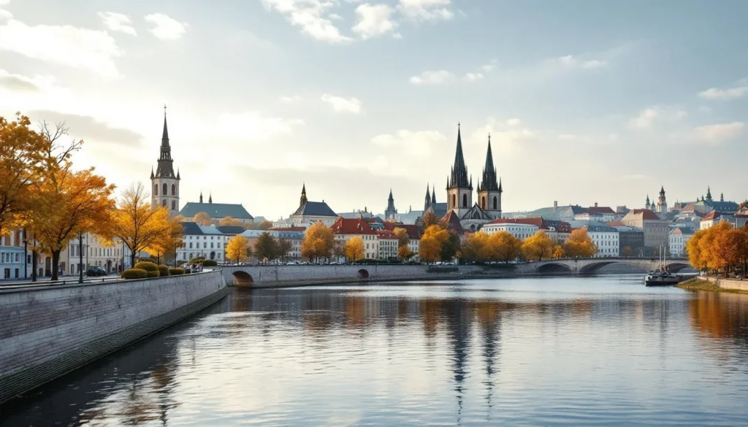 Ngã ba sông tại Plzeň, Bohemia — nguồn nước mềm huyền thoại của bia Pilsner